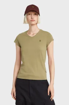 Женская оливковая футболка Eyben slim Оливковый S G-Star RAW D24533,4107