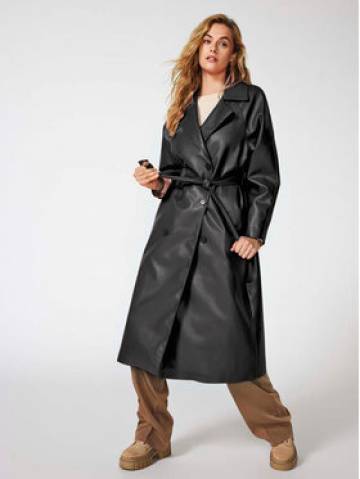 ONLY Тренч 15294002 Чорний Regular Fit ONLY Тренч 15294002 Чорний Regular Fit