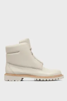 Женские светло-серые кожаные ботинки Aglae Серый 37 PRPY PRFLT0225W