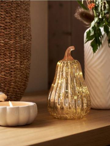 LED-лампа у формі гарбуза - світло-помаранчевий LED-лампа у формі гарбуза - світло-помаранчевий