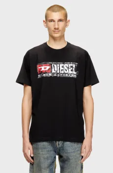 Мужская черная футболка T-NORM-T6 Черный S Diesel A19436 0PLAT