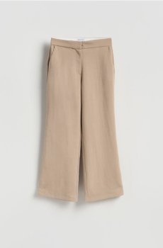 Reserved - Штани з додаванням ліоцелу - бежевий - 044KK-80X
