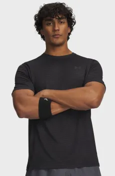 Мужская черная футболка UA Tech Vent VHS Jacquard SS Черный 3XL Under Armour 6009732-001