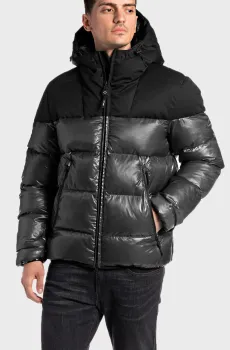 Мужская черная куртка Черный S Replay M8183A.000.84174