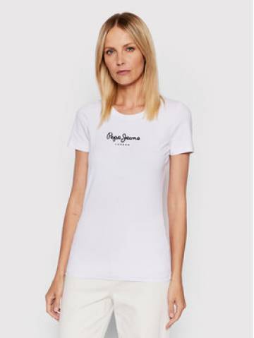 Pepe Jeans Футболка New Virgina PL505202 Білий Slim Fit Pepe Jeans Футболка New Virgina PL505202 Білий Slim Fit