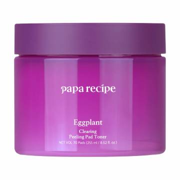 Пилинг-пады для лица Papa Recipe Eggplant Clearing Peeling Pad Toner с экстрактом баклажана, 255 мл, 70 шт Пилинг-пады для лица Papa Recipe Eggplant Clearing Peeling Pad Toner с экстрактом баклажана, 255 мл, 70 шт