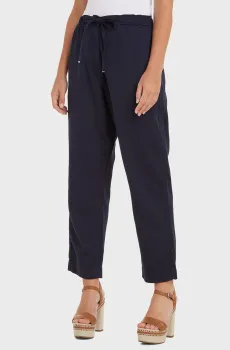 Женские темно-синие брюки BOYFIT PULL ON Синий S Tommy Hilfiger WW0WW38728