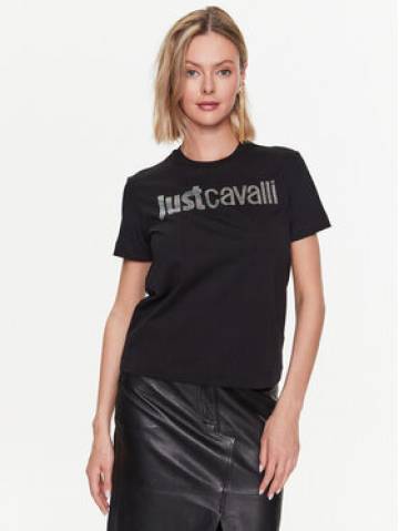 Just Cavalli Футболка 74PBHE01 Чорний Regular Fit Just Cavalli Футболка 74PBHE01 Чорний Regular Fit