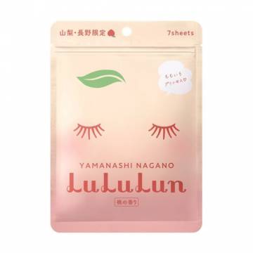 Тканевая маска для лица Lululun Face Mask Yamanashi Peach, 7 шт Тканевая маска для лица Lululun Face Mask Yamanashi Peach, 7 шт