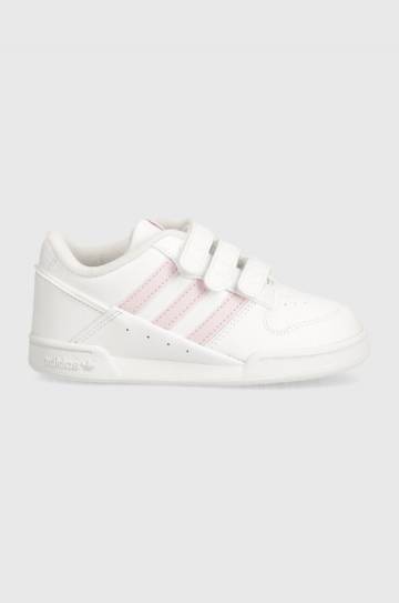 Детские кожаные кроссовки adidas Originals цвет белый Детские кожаные кроссовки adidas Originals цвет белый