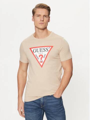 Guess Футболка M2YI71 I3Z14 Бежевий Slim Fit Guess Футболка M2YI71 I3Z14 Бежевий Slim Fit