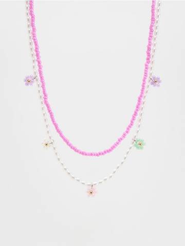 Reserved - CHILDREN`S NECKLACE - рожевий - 570CZ-30X Reserved - CHILDREN`S NECKLACE - рожевий - 570CZ-30X