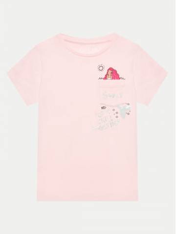 Guess Футболка K4GI19 K6YW4 Рожевий Regular Fit Guess Футболка K4GI19 K6YW4 Рожевий Regular Fit