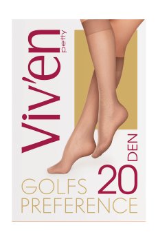 Гольфы женские Viven petty Preference Golfs, 20 DEN, бежевий, 2 пары