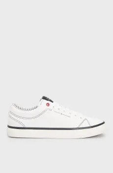 Мужские белые кеды TH HI VULC LOW CORE ITHACA Белый 45 Tommy Hilfiger FM0FM05397
