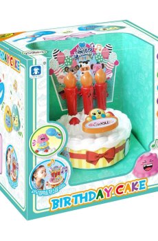 Детская музыкальная игрушка Shantou Jinxing Торт со свечами, со светом, от 3 лет, 19*17*17 см (LKE3L)