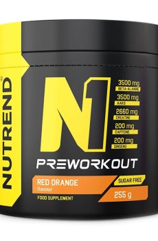 Предтренировочный комплекс Nutrend N1 Preworkout Красный апельсин, в порошке, 255 г