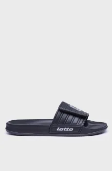 Мужские черные слайдеры RICO STRAP II Черный 42 Lotto 219533/1MY