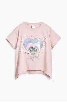 Детская хлопковая футболка Desigual