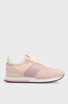 Женские розовые кроссовки HAILON BASIC Розовый 36 Pepe Jeans PLS400033
