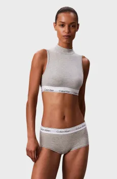 Женский серый топ MOCKNECK Серый L Calvin Klein LV00QF8383