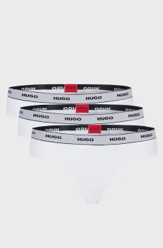 Женские белые трусики (3 шт) Белый XS HUGO 50469681;100