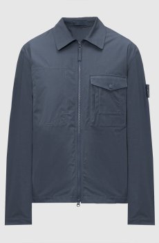 Синяя куртка с патчем логотипа