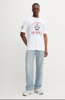 Хлопковая футболка adidas Originals 90S Ftbl Tee