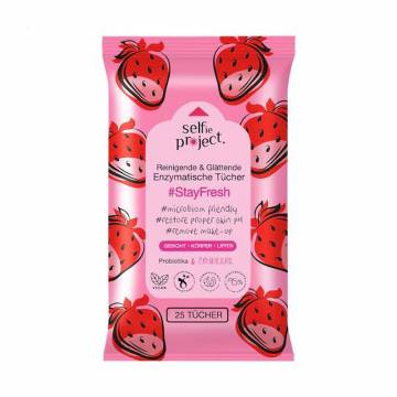Салфетки для снятия макияжа Selfie Project StayFresh Cleansing & Toning Micellar Wipes, 25 шт