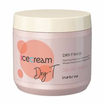 Питательная маска Inebrya Ice Cream Dry-T Mask для сухих, вьющихся и окрашенных волос, 500 мл Питательная маска Inebrya Ice Cream Dry-T Mask для сухих, вьющихся и окрашенных волос, 500 мл