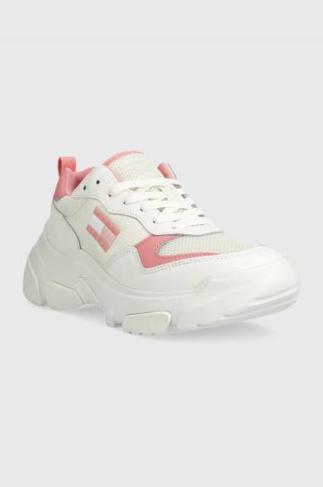 Кроссовки Tommy Jeans TJW LIGHTWEIGHT HYBRID RUNNER цвет белый EN0EN02566 Кроссовки Tommy Jeans TJW LIGHTWEIGHT HYBRID RUNNER цвет белый EN0EN02566