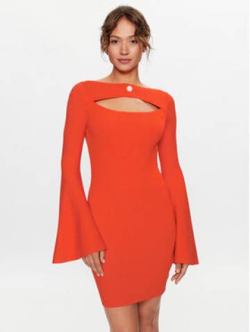 Liu Jo Трикотажна сукня WF3123 MS49I Оранжевий Slim Fit Liu Jo Трикотажна сукня WF3123 MS49I Оранжевий Slim Fit