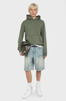 Мужское зеленое худи Sanchi Зеленый XL ZADIG&VOLTAIRE JMSS01323_USED KAKI