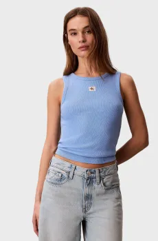 Женская голубая майка BABY Голубой S Calvin Klein Jeans LV047C201G
