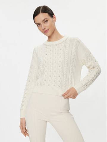 Elisabetta Franchi Светр MK-19B-37E2-V560 Écru Regular Fit Elisabetta Franchi Светр MK-19B-37E2-V560 Écru Regular Fit