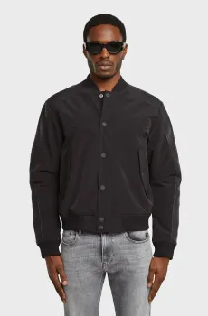 Мужской черный бомбер Varsity leather jkt Черный M G-Star RAW D26928,C408