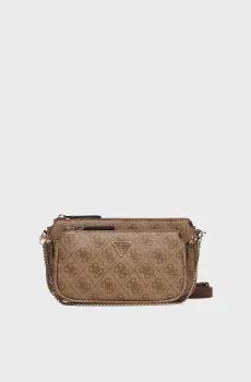 Женская бежевая сумка с узором Бежевый ONESIZE Guess HWBG96.72710;LGW