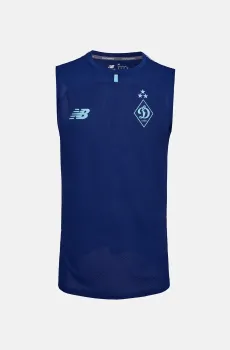 Мужская синяя тренировочная майка ФК «Динамо» Київ Синий L New Balance MT62O72QIKW