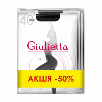 Набор женских колготок Giulietta Class 40 DEN, Nero, размер 2, 3 пары Набор женских колготок Giulietta Class 40 DEN, Nero, размер 2, 3 пары