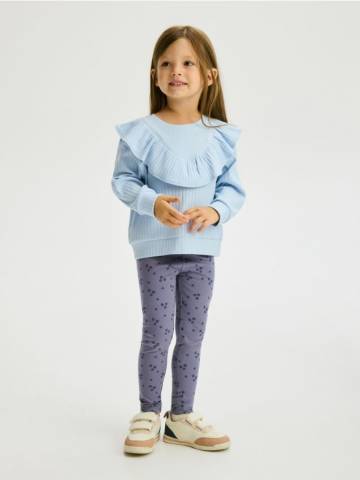 Reserved - Легінси з візерунком - блідо-блакитний - 884FF-05X