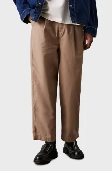 Мужские коричневые брюки CROPPED PLEAT Коричневый 32 Calvin Klein Jeans J30J326733