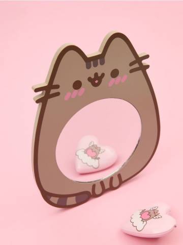Дзеркало Pusheen - бежевий