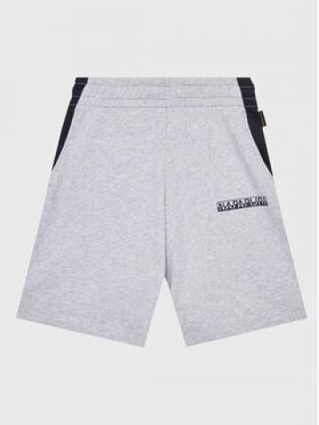 Napapijri Шорти з тканини Pinta NP0A4GX8 M Сірий Regular Fit Napapijri Шорти з тканини Pinta NP0A4GX8 M Сірий Regular Fit