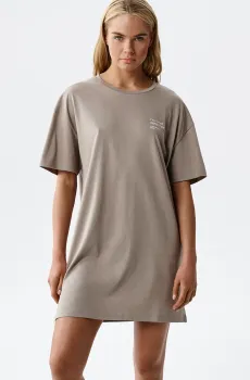 Женская серая ночная рубашка Серый L Atlantic NLD-001