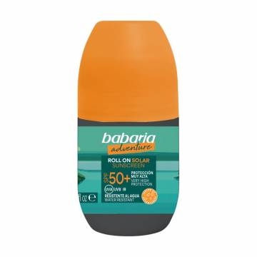 Солнцезащитный роликовый крем Babaria Adventure Roll On Solar Sunscreen SPF 50+ для чувствительной кожи тела, с алоэ вера, 50 мл Солнцезащитный роликовый крем Babaria Adventure Roll On Solar Sunscreen SPF 50+ для чувствительной кожи тела, с алоэ вера, 50 мл