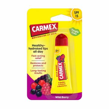 Увлажняющий бальзам для губ Carmex Moisturising Lip Balm Wild Berry, SPF 15, 10 г Увлажняющий бальзам для губ Carmex Moisturising Lip Balm Wild Berry, SPF 15, 10 г