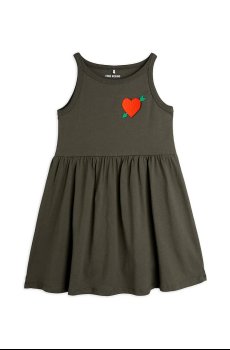 Хлопковое детское платье Mini Rodini Arrowed heart