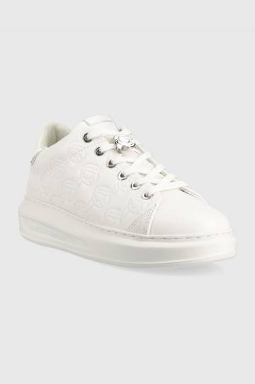 Кожаные кроссовки Karl Lagerfeld KAPRI KC цвет белый KL62523F Кожаные кроссовки Karl Lagerfeld KAPRI KC цвет белый KL62523F