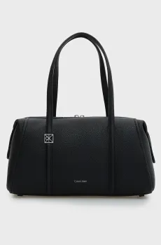 Женская черная сумка EMBLEM HW PEBBLE DOCTOR Черный ONESIZE Calvin Klein LV04F3614G