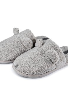 Женские домашние тапочки Twins HS-Teddi меховые, Gray, размер 40 (26 см)